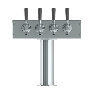 3" T Tower - 4 Faucets