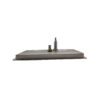 16" x 7" Center Spray Pitcher Rinser Drip Tray - Brushed Stainless - With Drain - Image 4