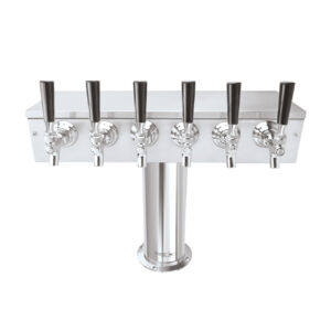 4" T Tower - 6 Faucets - Air Cooled