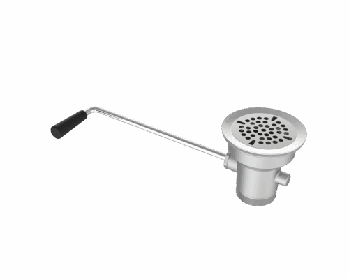 Assure Twist Lever Handle Waste Valve For 3.5-Inch Sink Opening – 12-Inch Handle, 2-Inch Drain Outlet, 3-Pack