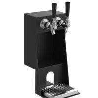 Dual faucet clamp on beer tower