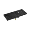 12" x 5" Matte Black Bar Glass Rinser Tray