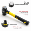 2lbs seldge hammer with fibre glass handle