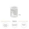 Beaker 50ml - Glass(Pack of 7) - Image 2