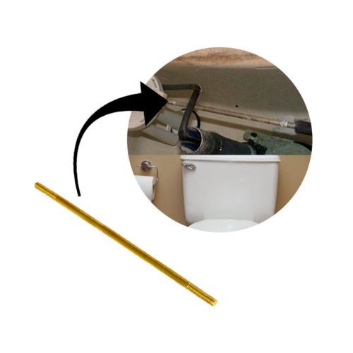 Alternative view of Toilet Tank Float Rod 6" Brass - 6mm round