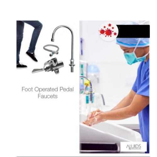 Alternative view of Single Pedal Valve Rigid with Swivel Gooseneck spout