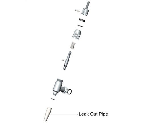 Alternative view of Leakout pipe for stout tap stainless steel - No Internal parts