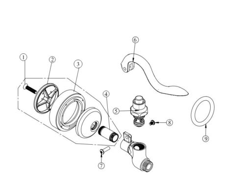 spray valve repair kit parts