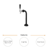 Axis Tower – 1 Faucet – Matte Black – Air Cooled - Image 2
