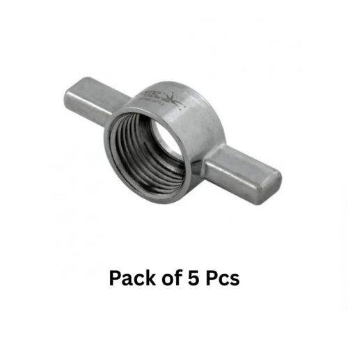 Chrome Plated Brass Beer Line Wing Nut 5 Pack for Draft Beer Dispensing Systems