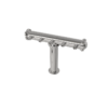5-Tap T-Style Draft Beer Tower – Air Cooled – Polished 304 Stainless Steel – Without Faucets - Image 2