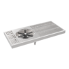 15" × 7" Left-Side Spray Glass Rinser Tray