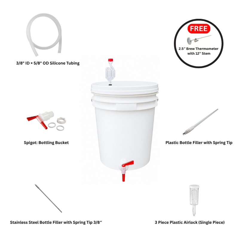 25 L / 6.6 Gal Homebrew Fermentation & Bottling Kit